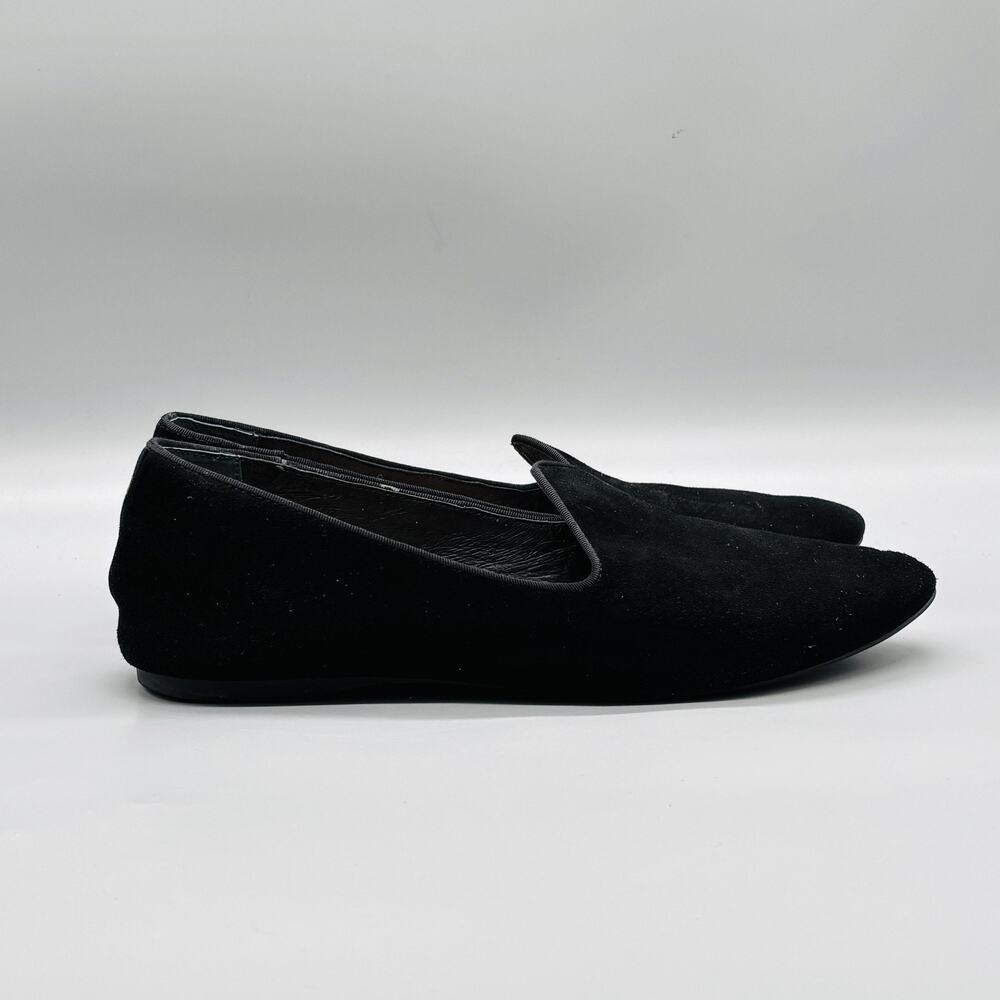 Birdies Black Velvet Flats Loafers